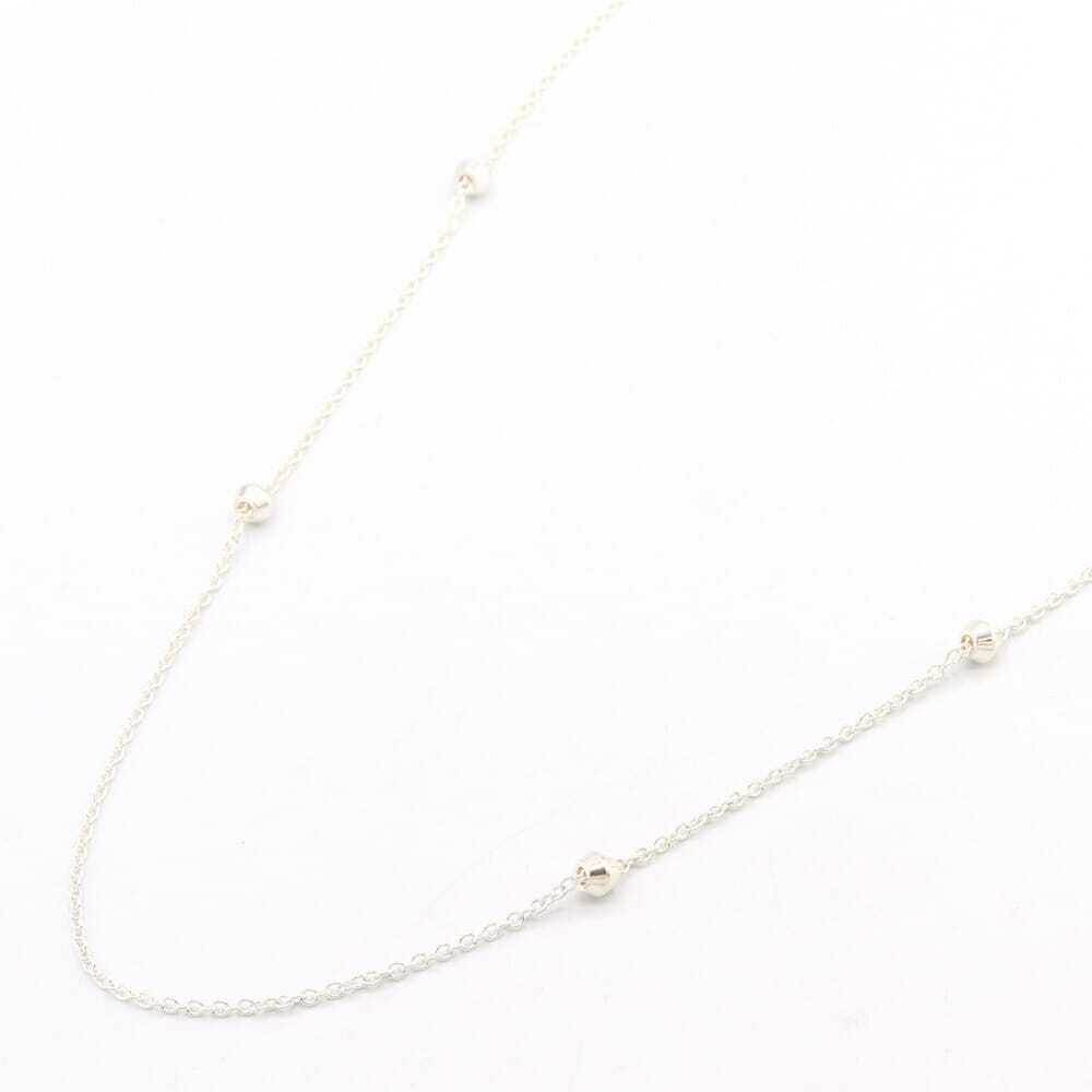 Tiffany Co Long Beaded Necklace Sterling Silver Pendant Accessory Chain